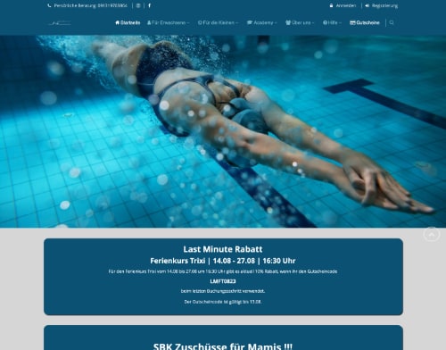 Wasserschule.de Website Screenshot