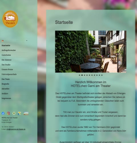 Website Design for a hotel