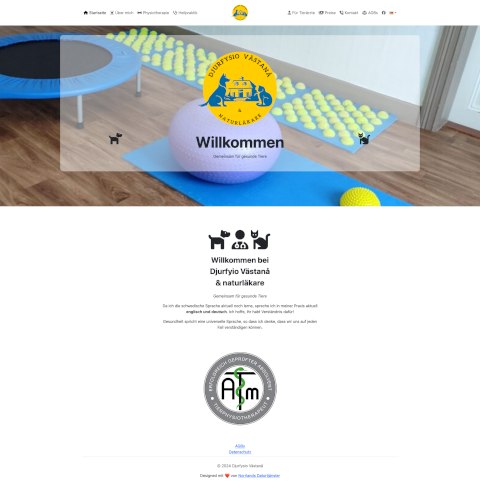Website Design for animal physiotherapy